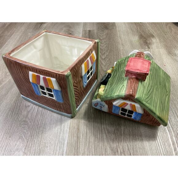 Vintage‎ General Store Ceramic Cookie Jar Stamped CKPO Spring Holiday - Picture 13 of 14